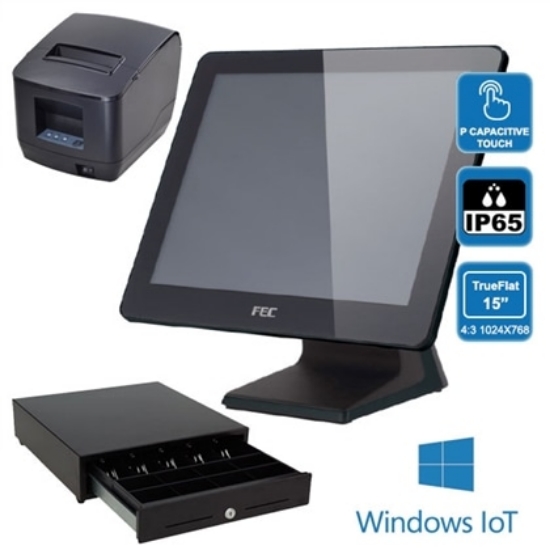 Imagem de BUNDLE POS 9635CL J1900 4GB,SD120 C/GAVETA E IMPR. E WIN IOT