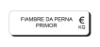 Picture of Etiqueta em PVC Branco Com Impressão a Preto 24 x 77 mm