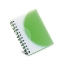 Imagem de BLOCO DE NOTAS ESPIRAL CAPA PP 78X108 VERDE CLARO TRANSLÚCIDO (93476.22)