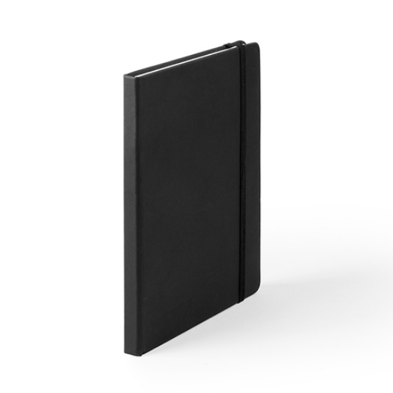 Imagem de BLOCO NOTAS CAPA DURA COM ELÁSTICO 147X210MM 100F PRETO PAUTADO (5300)