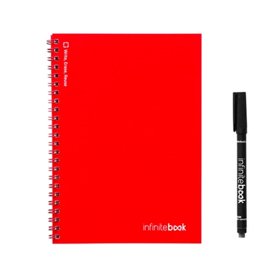 Imagem de KIT CADERNO INFINITEBOOK A5 VERMELHO LISO