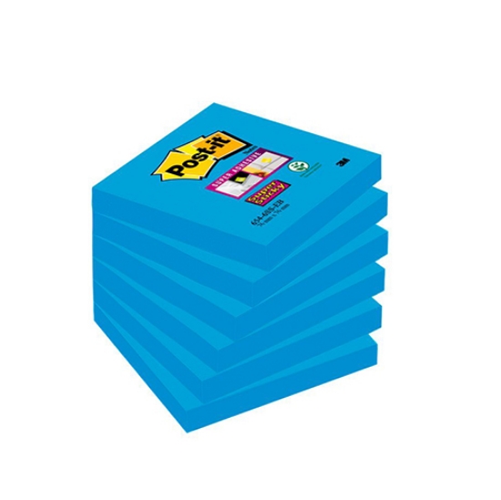 Imagem de BLOCO DE NOTAS ADERENTES POST-IT 76X76 654-6SS-EB AZUL