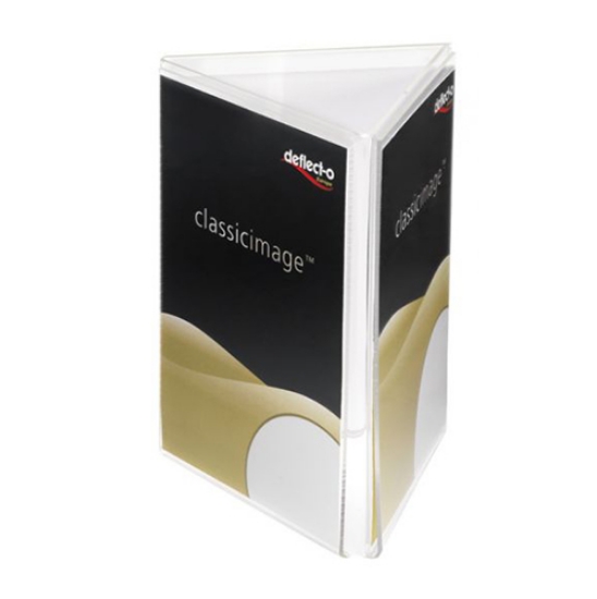 Picture of PORTA-FOLHETOS DEFLECT-O PIRAMIDE 3F DE60101 TP CS