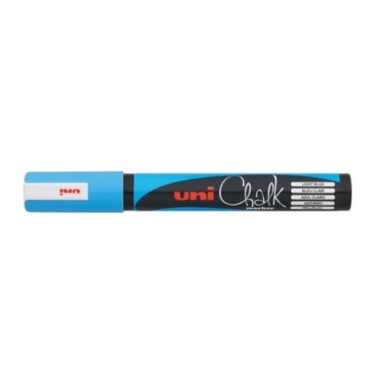 Picture of MARCADOR GIZ LÍQUIDO UNI CHALK PWE-5M AZUL CLARO