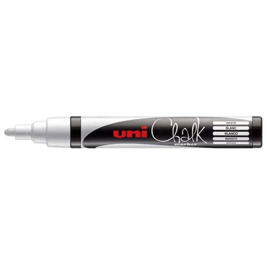 Imagem de MARCADOR GIZ LÍQUIDO UNI CHALK PWE-5M BRANCO