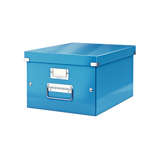 Imagem de CAIXA ARRUMAÇÃO MÉDIA LEITZ WOW 6044 CARTÃO PP AZUL