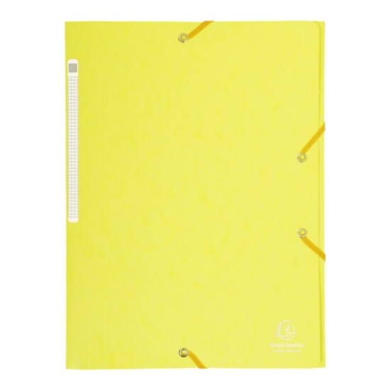 Picture of CAPA COM 3 ABAS E ELÁSTICOS A4 CLA 425GR EXACOMPTA AMARELO LIMÃO (17113E)
