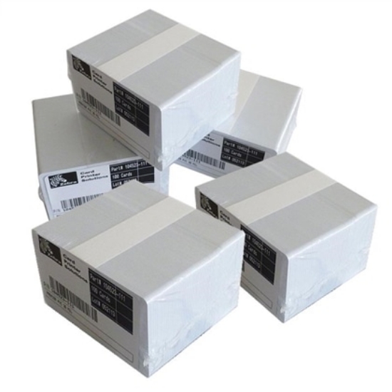 Imagem de Cartões PVC Brancos Zebra