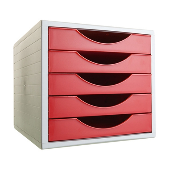 Picture of DISTRIBUIDOR 5 GAVETAS ARCHIVO2000 4005RJ VERMELHO OPACO