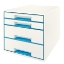 Imagem de DISTRIBUIDOR 4 GAVETAS LEITZ WOW 52132036 AZUL