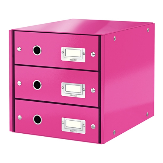 Imagem de DISTRIBUIDOR 3 GAVETAS LEITZ WOW 60480023 ROSA