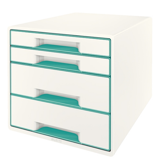 Imagem de DISTRIBUIDOR 4 GAVETAS LEITZ WOW 52132051 TURQUESA