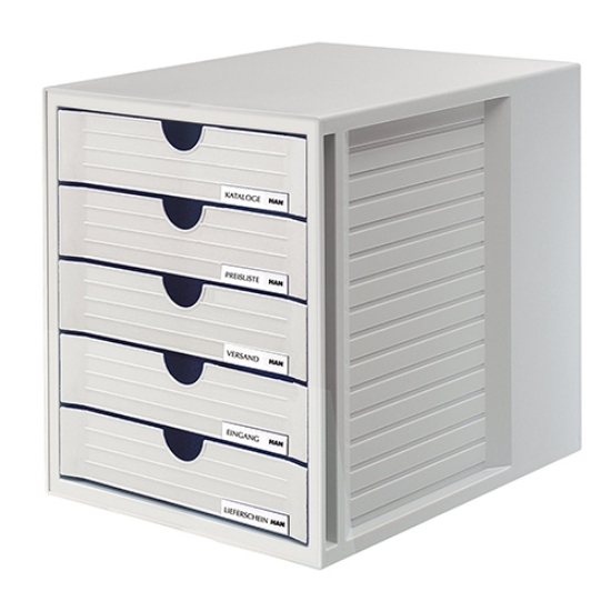 Imagem de DISTRIBUIDOR 5 GAVETAS HAN SYSTEM BOX 1450-11 CINZA FECHADO