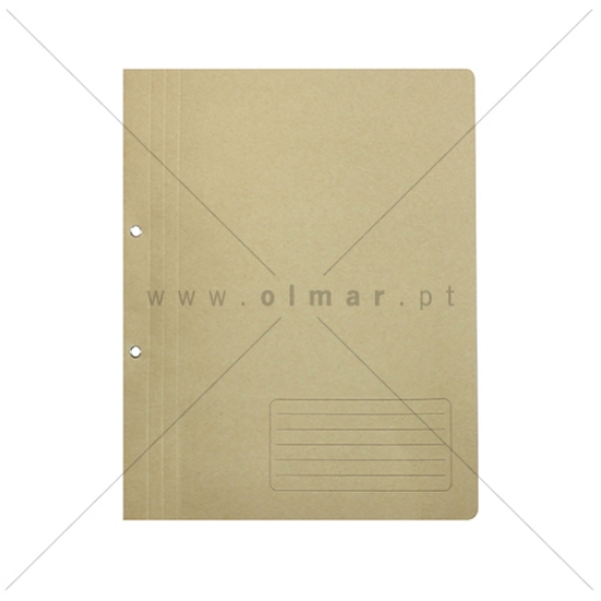 Imagem de DOSSIER KRAFT A4 C/FER. PLAST. C/ILHO P/ARQUIVO (147C)