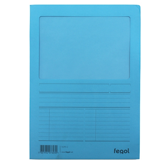 Picture of DOSSIER PROTOCOLO A4 CLA 140GR FEGOL 76395 AZUL