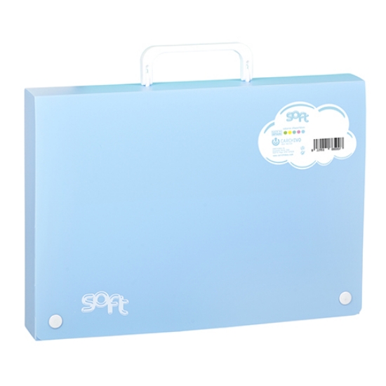 Picture of MALA A4 L40 C/ASA CARCHIVO SOFT PP AZUL PASTEL (60164010)