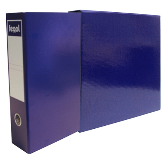 Picture of PASTA ARQUIVO COM CAIXA A4 FEGOL 300/80 AZUL