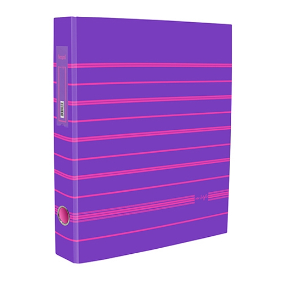 Imagem de PASTA ARQUIVO A4 FEGOL NEO:STYLE L40 018224 RISCAS VIOLETA
