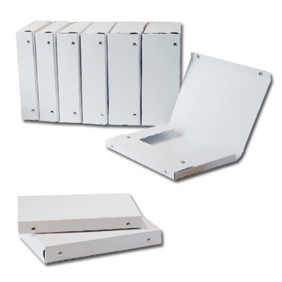 Picture of CAPA C/ABAS CROMOLUX A4 250/L15CM C/MOLAS BRANCA