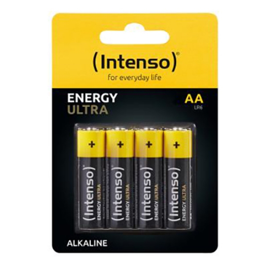 Imagem de BLISTER 4 PILHAS ALCALINAS AA LR06 1.5V INTENSO (7501424)