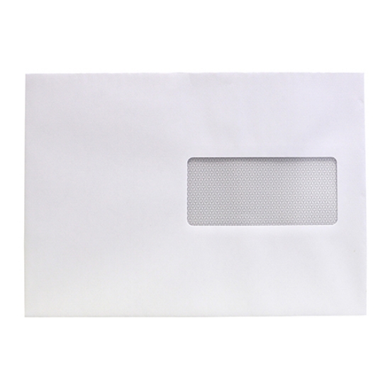Imagem de ENVELOPES C/5 162X229MM COM JANELA BRANCO 90GR ADESIVO (CAIXA 500 UNI)