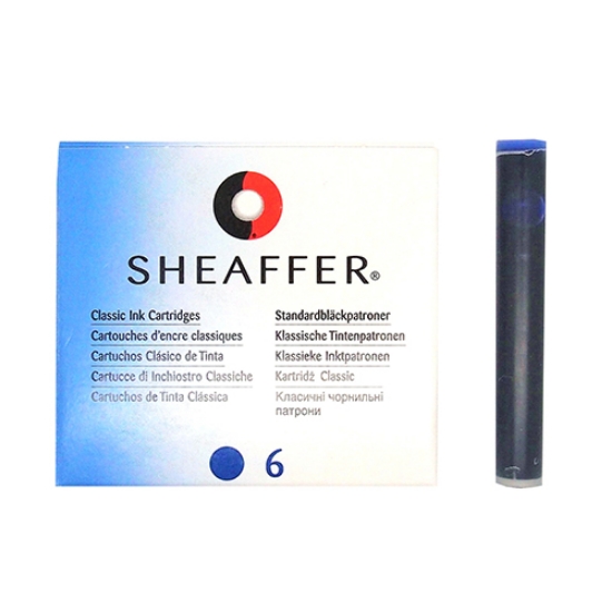 Imagem de CX.6 CARTUCHOS TINTA SHEAFFER AZUL (550)