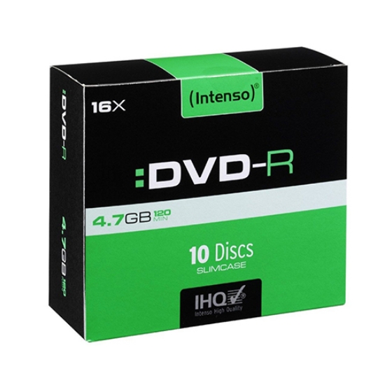 Imagem de DVD-R 4.7GB/120M. INTENSO (4101652) (CX.SLIM)