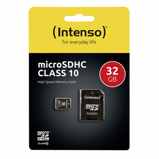 Picture of CARTAO MEMORIA MICRO SDHC 32GB INTENSO C/ADAP. 3413480