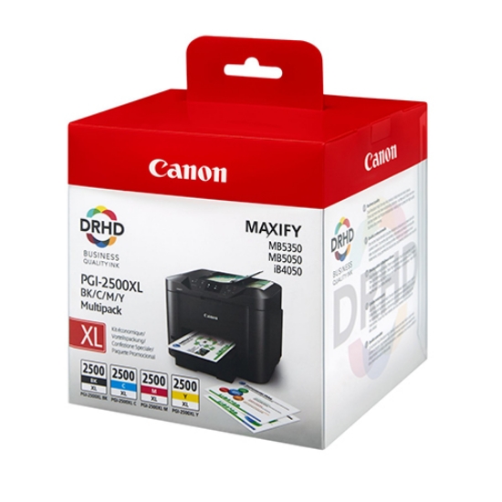 Picture of MULTI-PACK TINTEIRO CANON PGI-2500XL PRETO/CORES (BK/C/M/Y)