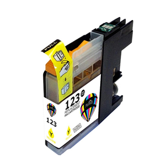 Picture of TINTEIRO COMPATIVEL BROTHER LC-123YBP AMARELO
