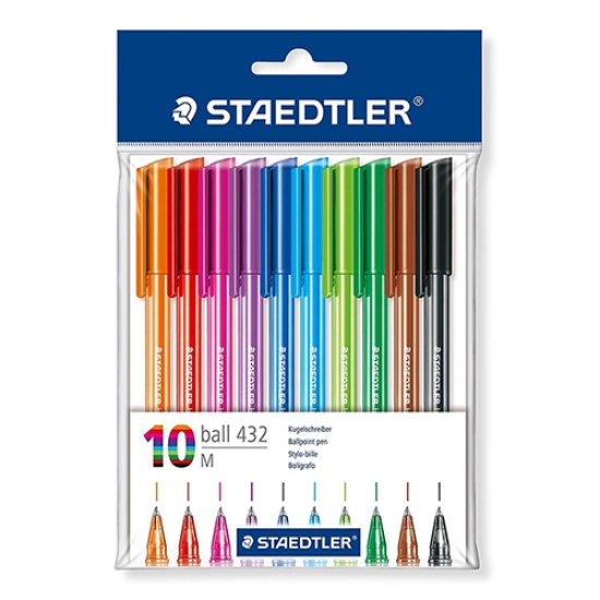 Imagem de BLT.10 ESFEROG. STAEDTLER BALL ICE COLOURS 43235MPB10