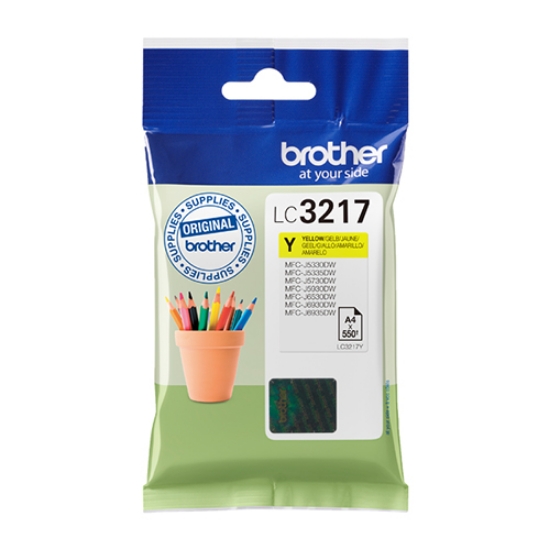 Imagem de TINTEIRO ORIGINAL BROTHER LC-3217Y AMARELO