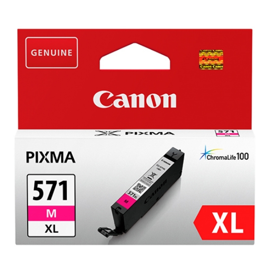 Imagem de TINTEIRO ORIGINAL CANON CLI-571MXL MAGENTA ALTA CAPAC.