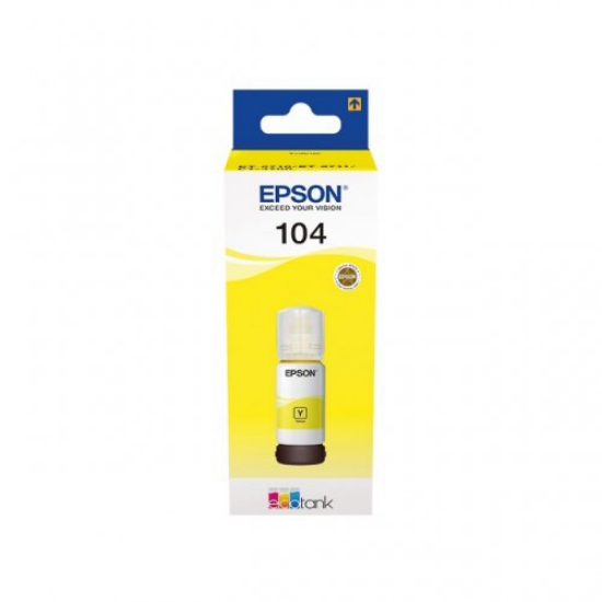 Picture of TINTEIRO ORIGINAL EPSON 104 AMARELO 65ML T00P440 (ECOTANK)