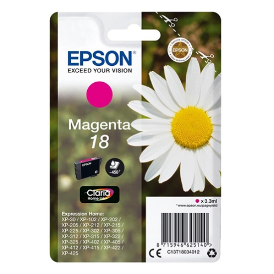Picture of TINTEIRO ORIGINAL EPSON 18 MARGARIDA MAGENTA (T1803)