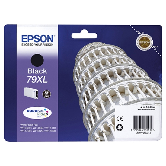 Imagem de TINTEIRO ORIGINAL EPSON 79XL T7901 PRETO 2.600 PAGINAS