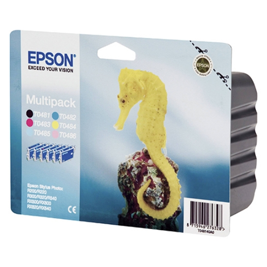 Picture of TINTEIRO ORIGINAL EPSON T0487 PACK C/6 CORES