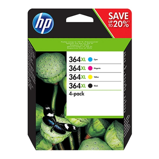 Picture of TINTEIRO ORIGINAL HP 364XL N9J74AE (MULTIPACK 4 CORES)
