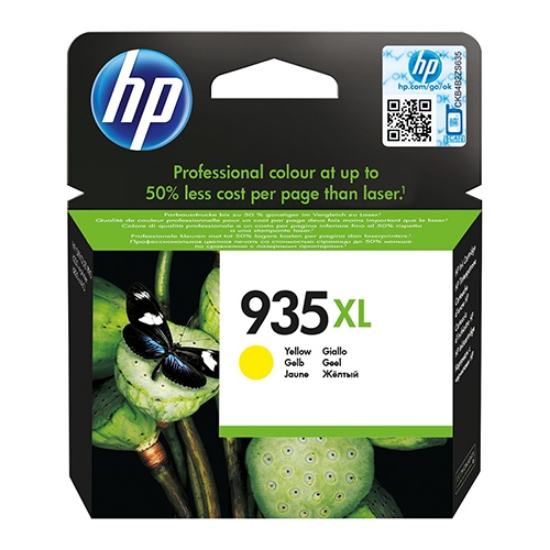 Picture of TINTEIRO ORIGINAL HP 935XL C2P26AE AMARELO ALTA CAPAC.