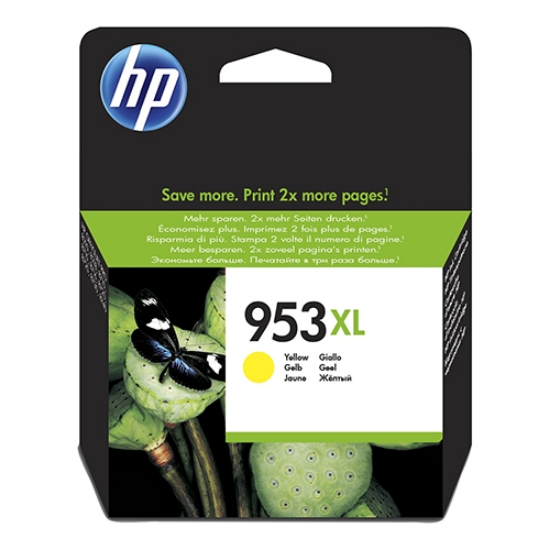 Picture of TINTEIRO ORIGINAL HP 953XL F6U18AE AMARELO ALTA CAP.