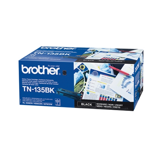 Picture of TONER ORIGINAL BROTHER TN-135BK PRETO ALTA CAPAC.