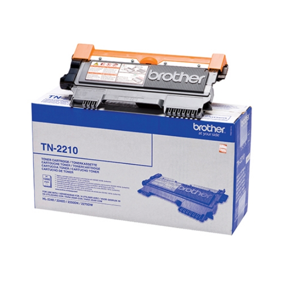 Imagem de TONER ORIGINAL BROTHER TN-2210 PRETO 1.200PAGINAS
