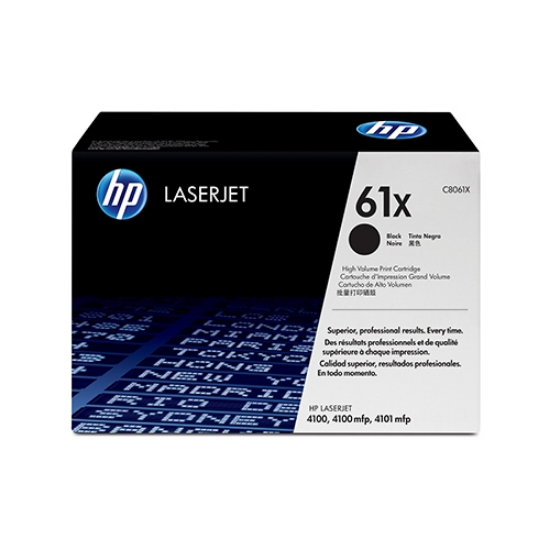 Picture of TONER ORIGINAL HP 61X C8061X PRETO ALTA CAPAC.10.000PAGINAS