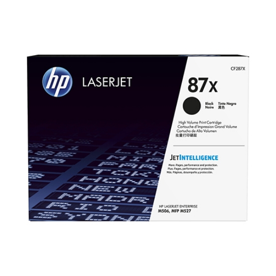 Picture of TONER ORIGINAL HP 87X CF287X PRETO ALTA CAP. 18.000PAGINAS