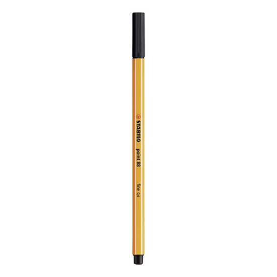 Imagem de MARC. FIBRA STABILO POINT 88/46 FINELINER 0.4MM PRETO