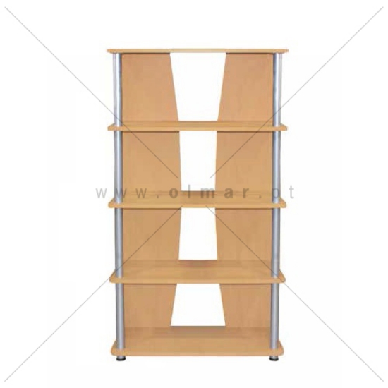 Picture of ESTANTE STR-5022 C/4 DIVISÕES 800X300X1400 CEREJEIRA