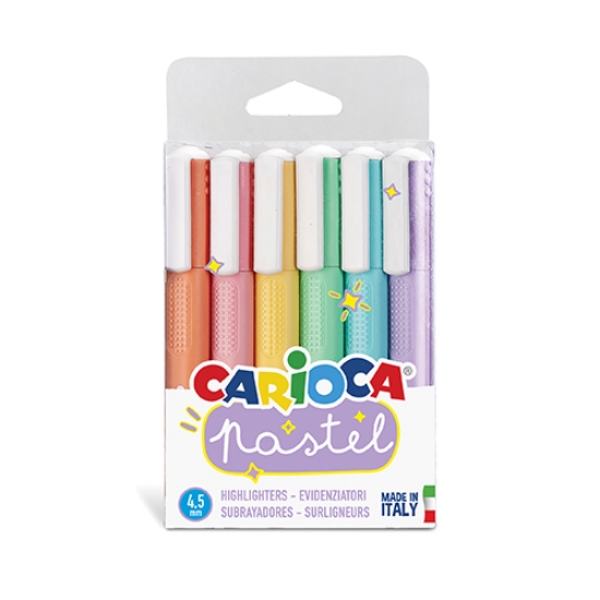 Imagem de BLT.6 MARC. FLUORESCENTES CARIOCA PASTEL SORT. (43033)