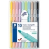 Imagem de BLT.10 MARC. FLUOR. STAEDTLER TRIPLUS PASTEL&VINTAGE 362CSB10