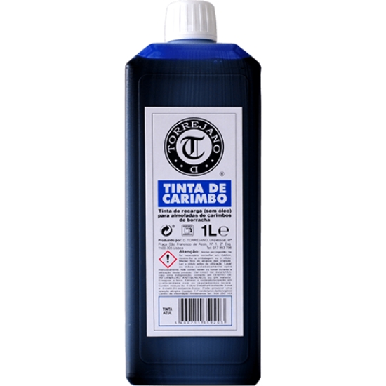 Picture of TINTA CARIMBO BORRACHA D.TORREJANO AZUL (FRASCO 1000ML)