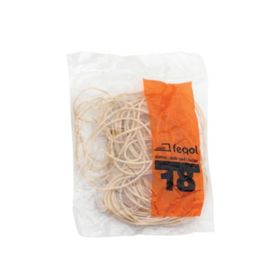 Imagem de ELASTICOS FEGOL Nº18 80X1X1MM (SACO 25G)